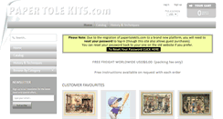 Desktop Screenshot of papertolekits.com