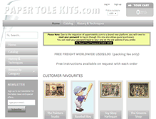 Tablet Screenshot of papertolekits.com